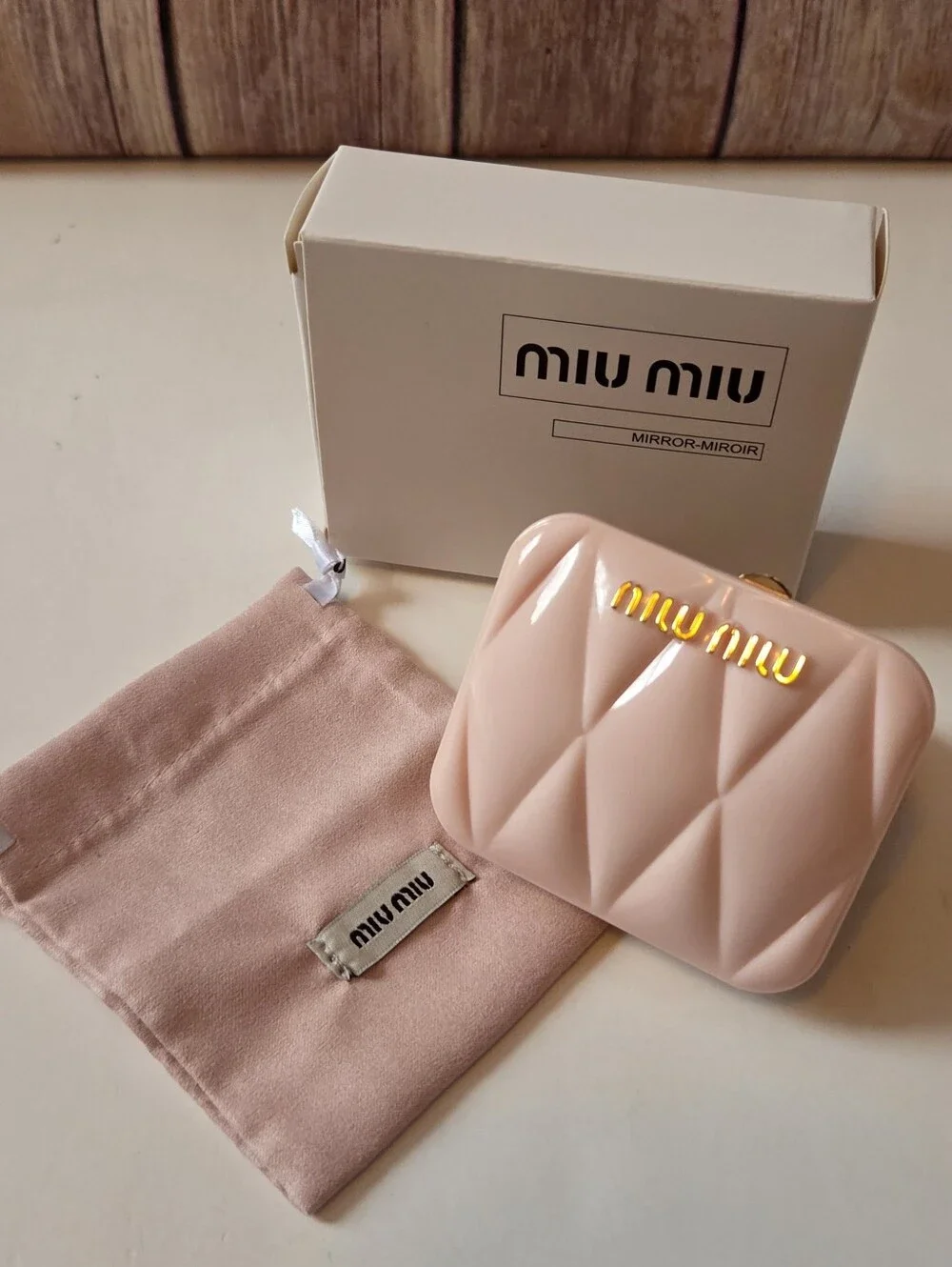 Miu Miu Compact Mirror NIB Dust Bag Included